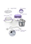 Multi-functional Cooking Electric Meal Box Thermal Insulation Lunch Box EU Plug Purple