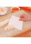 Durable Butter Dough Trapezoidal Cake Scraper Baking Tools White